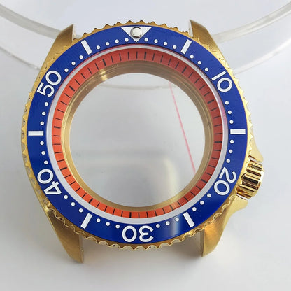 Plane Sapphire Glass Ceramic Bezel Stainless Steel Watch Case Fit NH 35 NH36 Movement High End Waterproof Watch Case