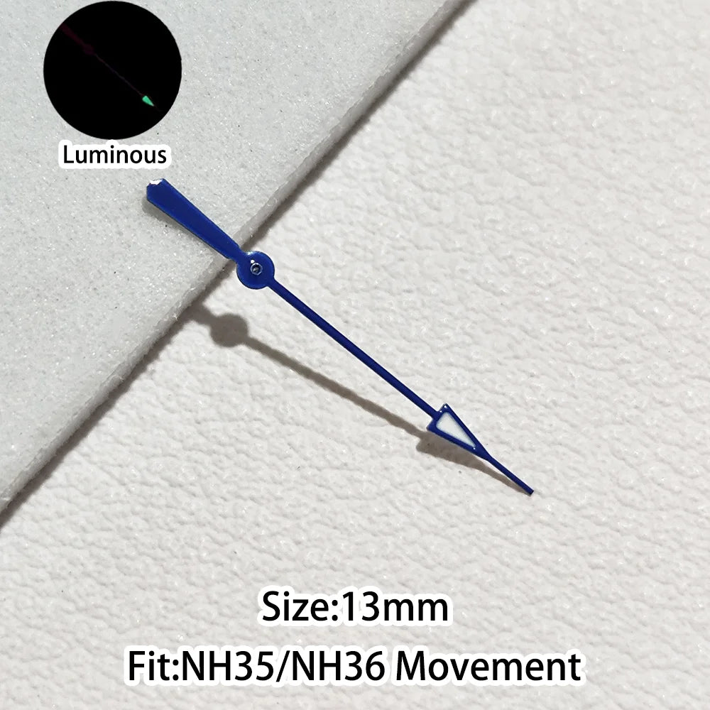 Green/Blue Green Luminous Watch Hands Fit NH35 NH36 Personalized Second Hand