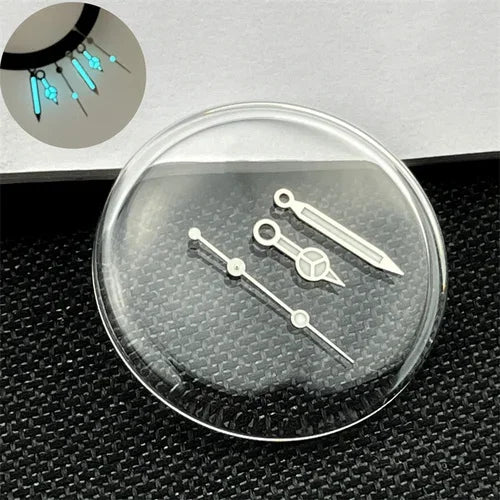 Set Blue Luminous Polished Gold Sliver Watch Hands for NH34/NH35/NH36/4R35/4R36