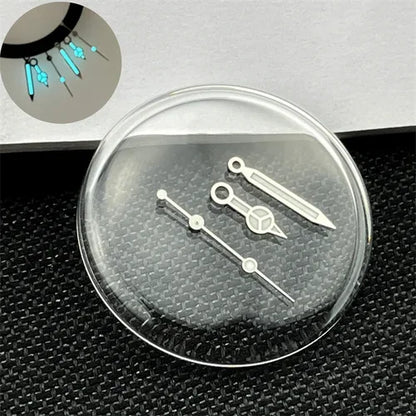 Set Blue Luminous Polished Gold Sliver Watch Hands for NH34/NH35/NH36/4R35/4R36