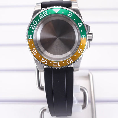 40mm Watch Cases For NH34/35/36/38 Miyota 8215 Eta 2824 GMT Double Color Bezel