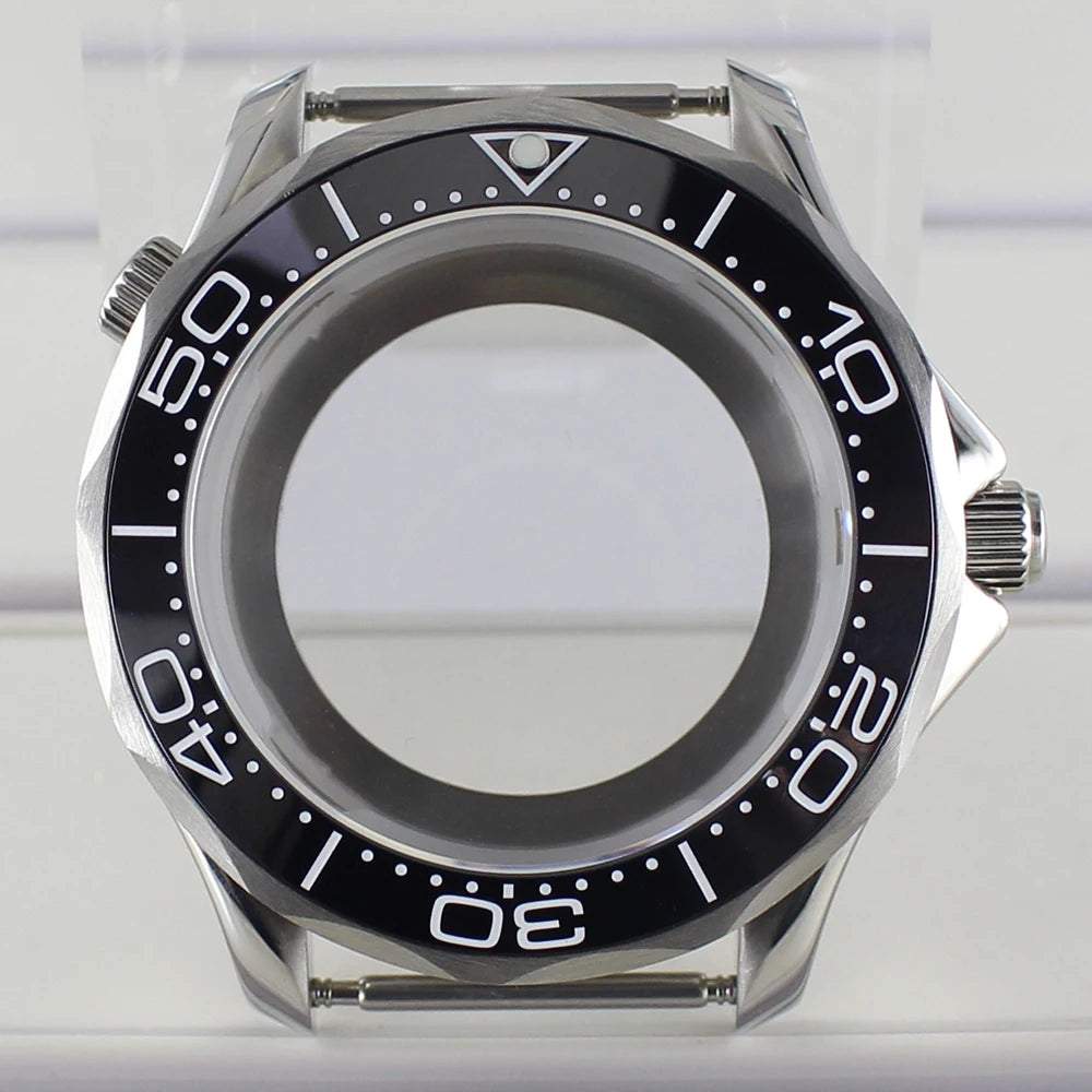41mm Watch Case Strap Waterproof for Seamaster NH34 NH35 NH36 fit 30.5mm Dial