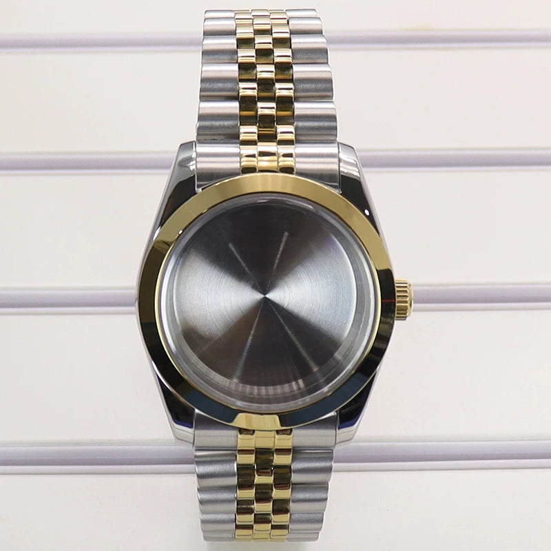 36/39mm Watch Case Bevel Edge Bezel Sapphire Glass For NH35 NH36 NH38 Miyota8215