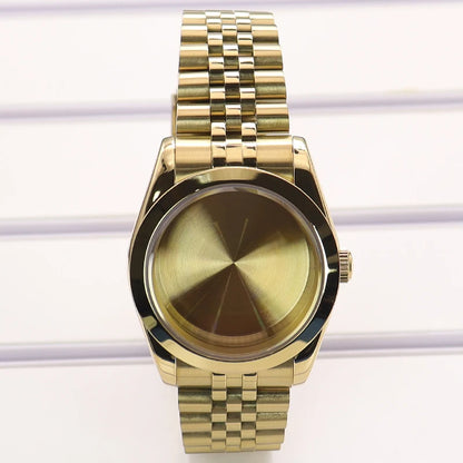 36/39mm Watch Case Bevel Edge Bezel Sapphire Glass For NH35 NH36 NH38 Miyota8215