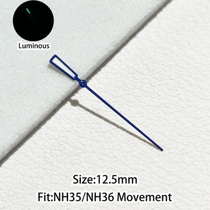 Green/Blue Green Luminous Watch Hands Fit NH35 NH36 Personalized Second Hand