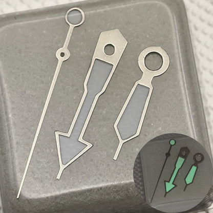 Mod NH35 Watch Hands Pointers Green Luminous For NH35 NH36 4R35 7S26 Movement