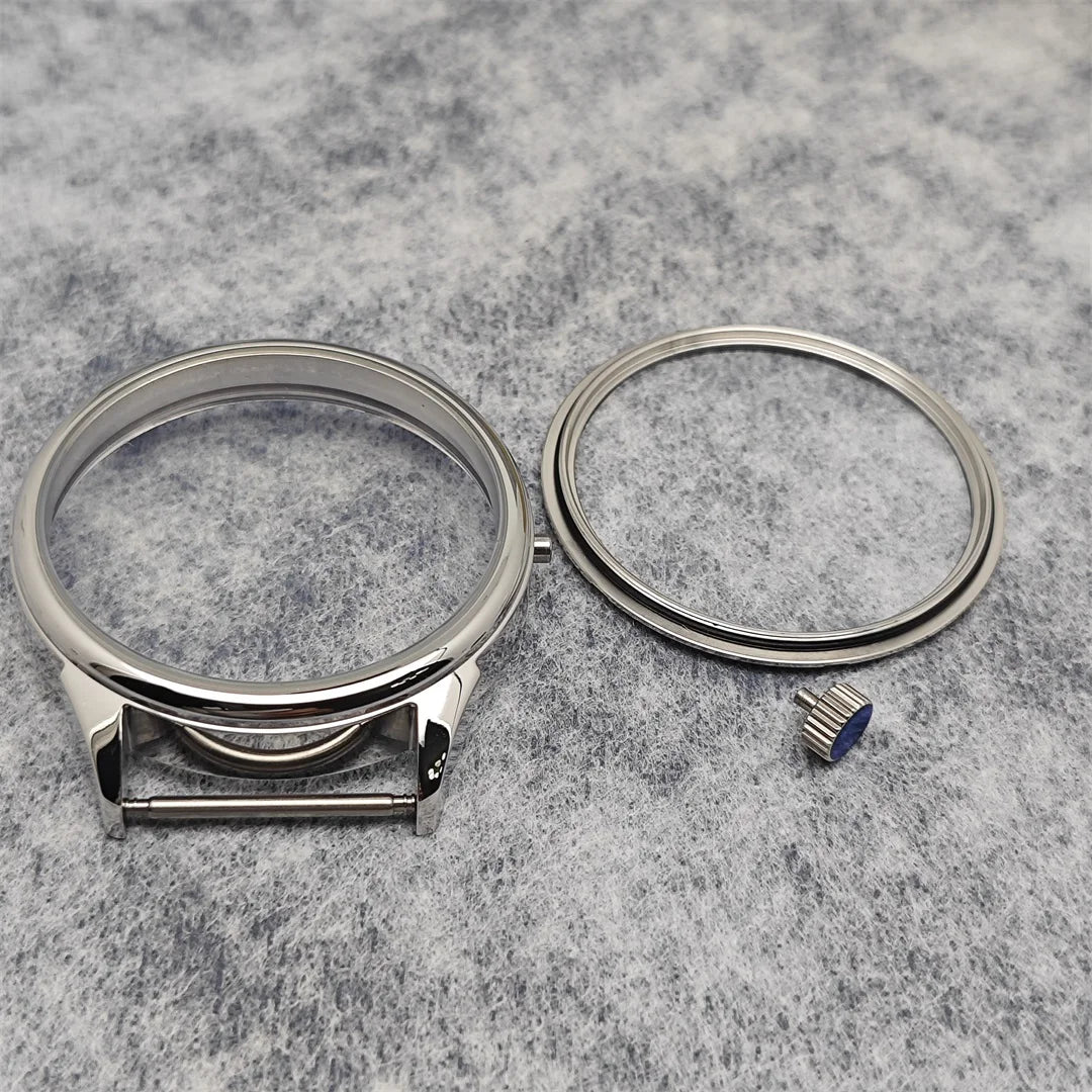 41MM Watch Case with Sapphire Crystal Clear Back for NH35/NH36 Movement