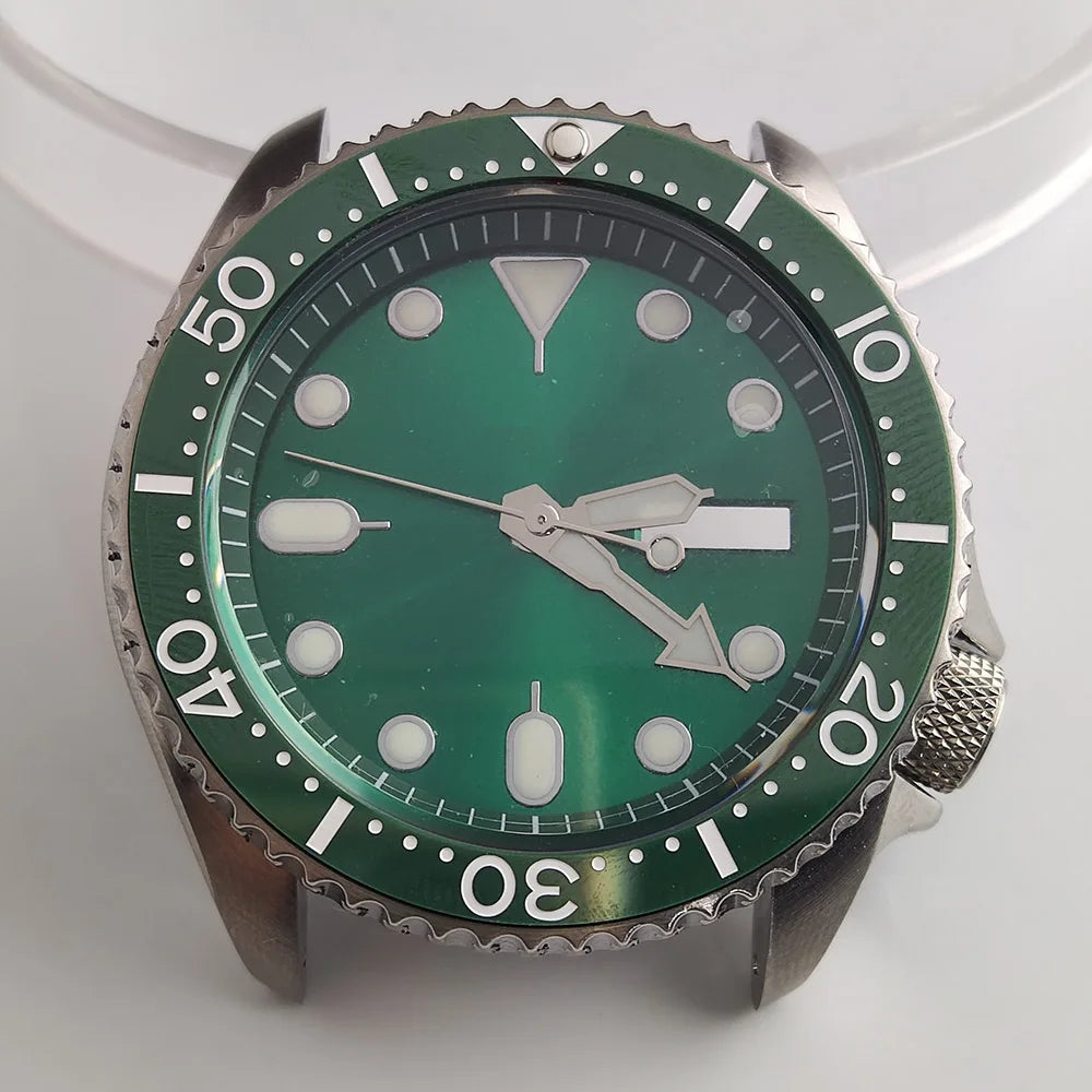 Plane Sapphire Glass Ceramic Bezel Stainless Steel Watch Case Fit NH 35 NH36 Movement High End Waterproof Watch Case