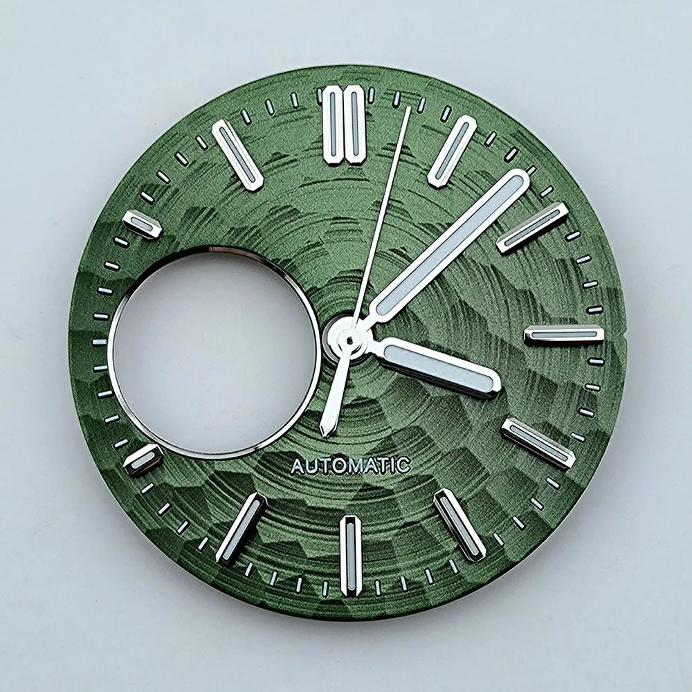 Modified 28.5mm Multicolor Watch Dial Green with Luminous for NH38 Movement