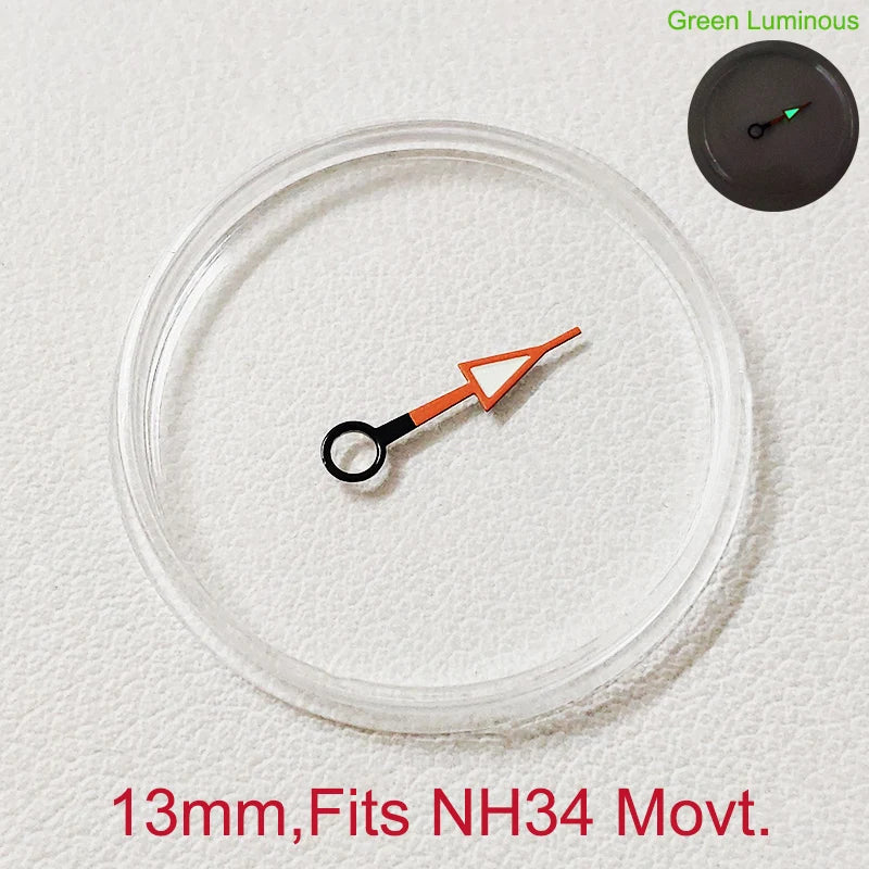 GMT Watch Hands Fit For NH34 NH35 NH36 Movement C3 Green Luminous Watches Parts