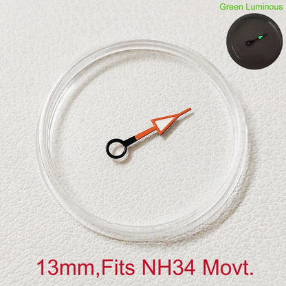 GMT Watch Hands Fit For NH34 NH35 NH36 Movement C3 Green Luminous Watches Parts