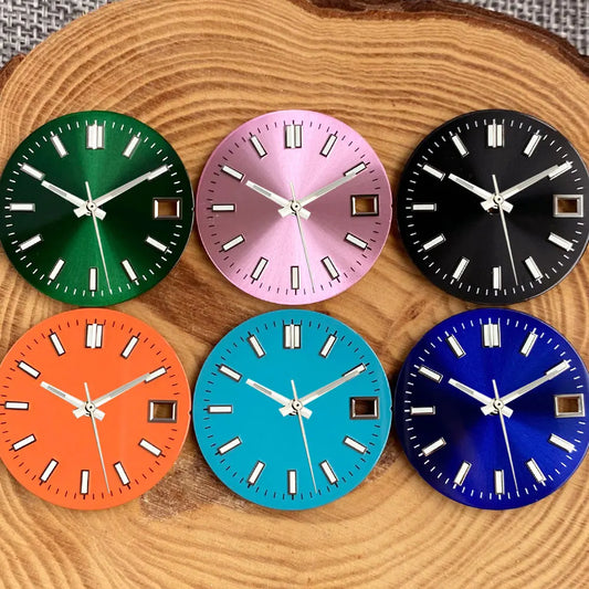 29mm Multicolor Watch Sunburst Dial Suitable For Date just NH35 NH35 NH36