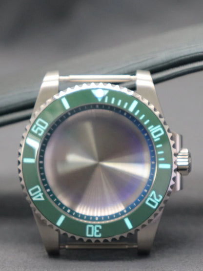 Diver 40mm Watch Case Sapphire For Nh34 Nh35 Nh36 Luminous SUB Ceramic Bezel