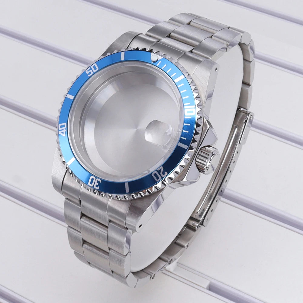 38mm Steel Watch Case With Bezel 120-clicks For Submariner NH35 NH36 NH70