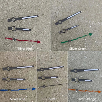 Watch Hands Pointers with Green Luminous  for NH35/NH36 Movement Watch Modified