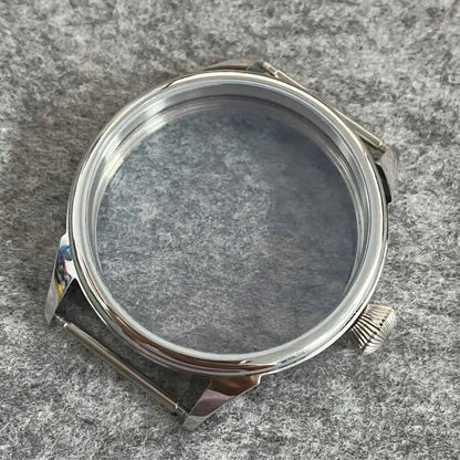 41MM Watch Case with Sapphire Crystal Clear Back for NH35/NH36 Movement