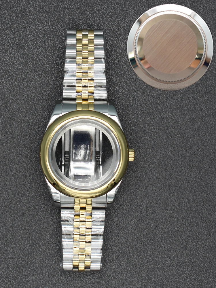 36/40mm Watch Case Sapphire Crystal For Nh35 NH36 Miyota 8215 28.5mm Dial Oyster