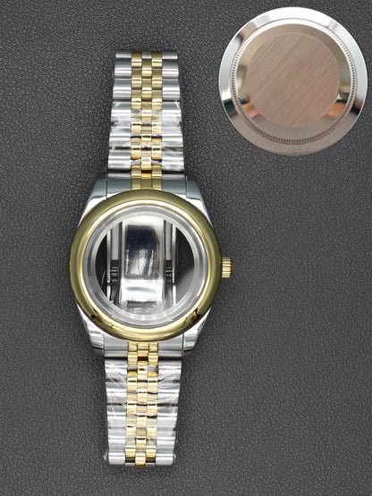 36/40mm Watch Case Sapphire Crystal For Nh35 NH36 Miyota 8215 28.5mm Dial Oyster