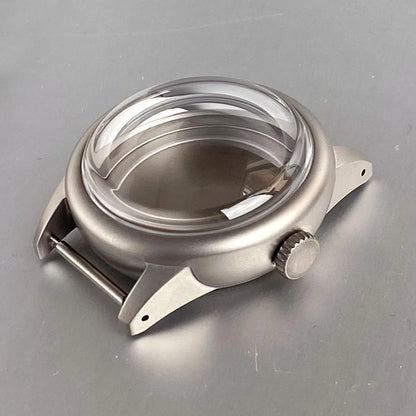 36mm Steel Brushed Watch Case Bubble Sapphire Fit NH34 NH35 NH36 ETA 2824 PT5000
