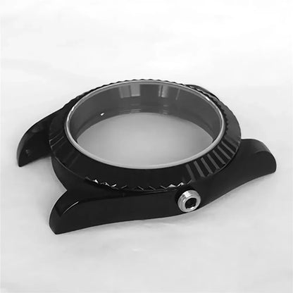 36/39mm Black Sapphire Glass Watch Case Strap Kits for NH35 NH36 Movement