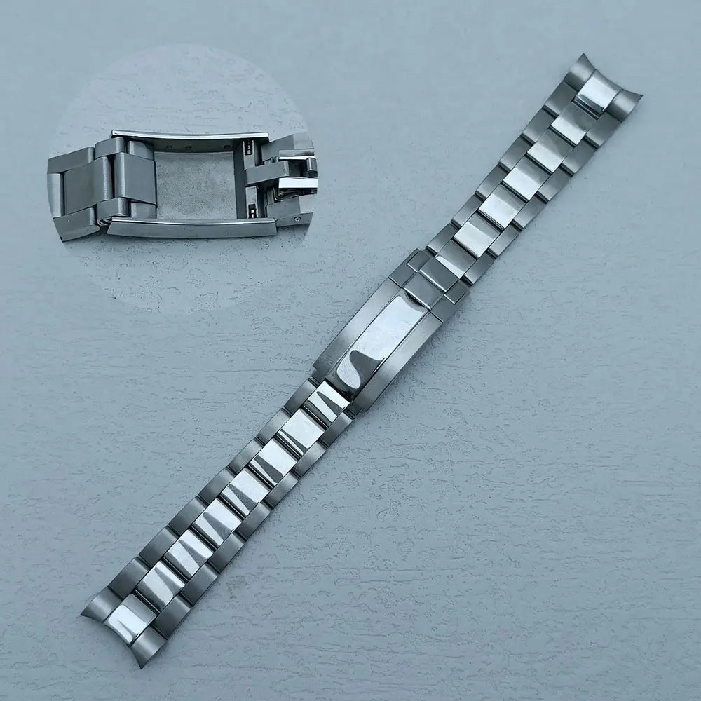 39.3mm Stainless Steel Watch Case Dtn Color Diamond Bezel 20mm Strap for VK63