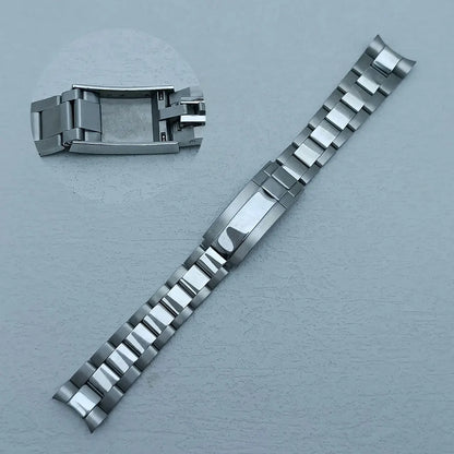 39.3mm Stainless Steel Watch Case Dtn Color Diamond Bezel 20mm Strap for VK63
