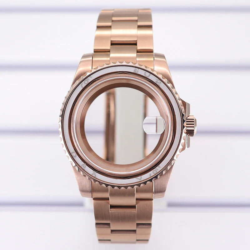 40mm Watch Case Sapphire Crystal For NH35 NH36 34 Miyota8215 Eta2824 GMT SUB