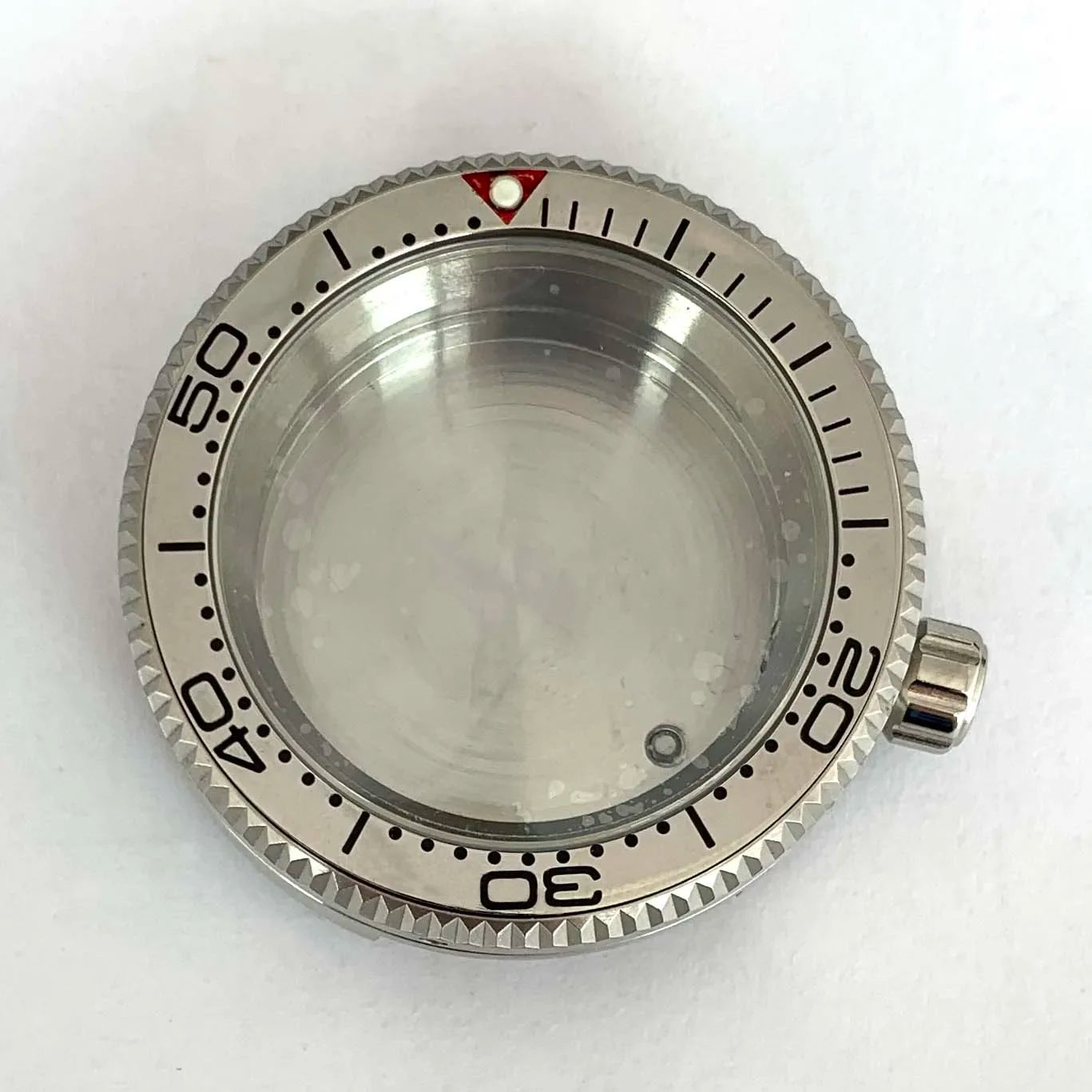 42MM Watch Case Steel Cylinder Case with Sapphire Crystal for NH35/NH36/4R/7S