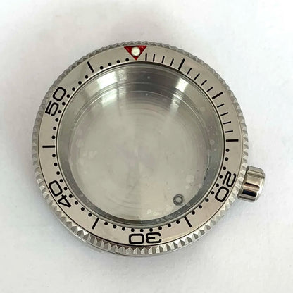 42MM Watch Case Steel Cylinder Case with Sapphire Crystal for NH35/NH36/4R/7S