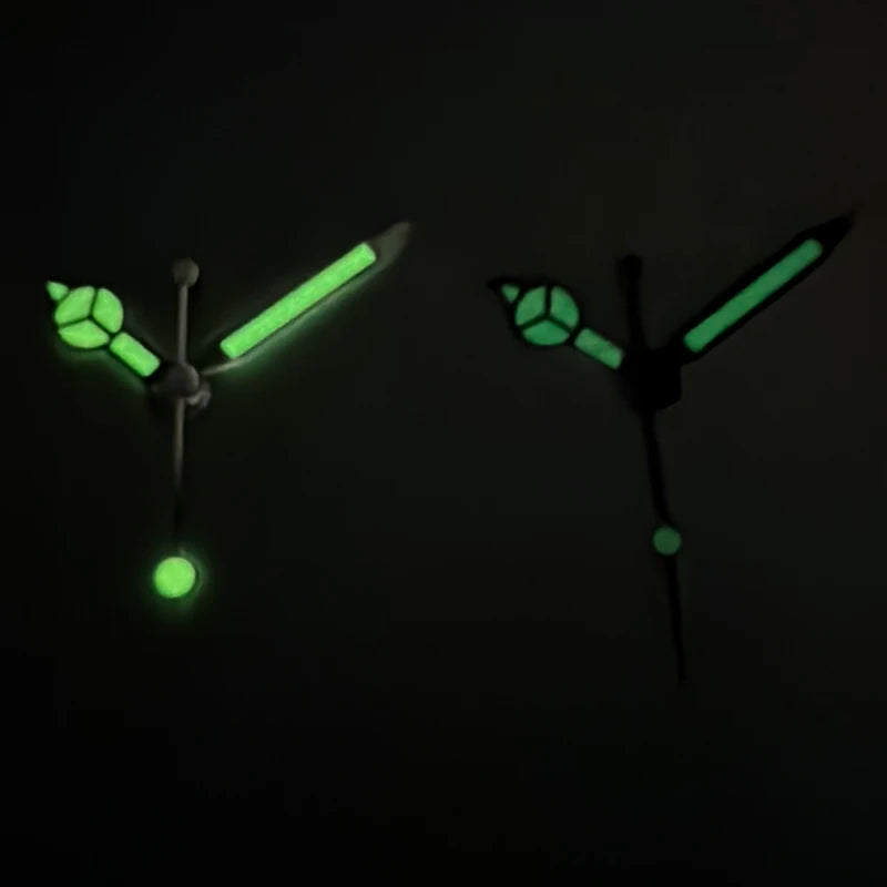 Modified Green Luminous Watch Hands Pointers for NH35/NH36/4R/7S Movement