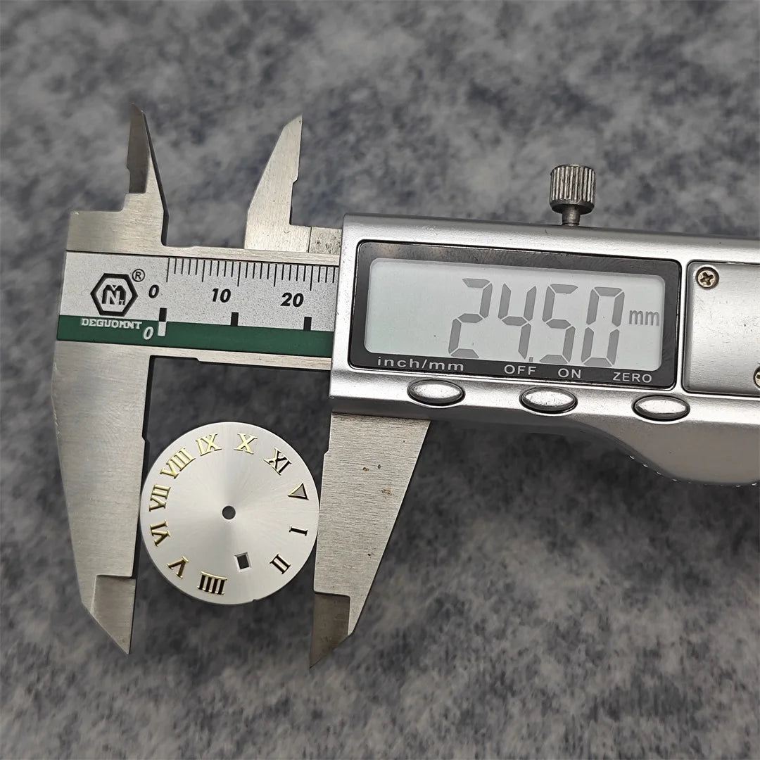 24.5MM Watch Dial Arabic Scale Surface BGW9 Luminous for NH05/NH06 for 31mm Case