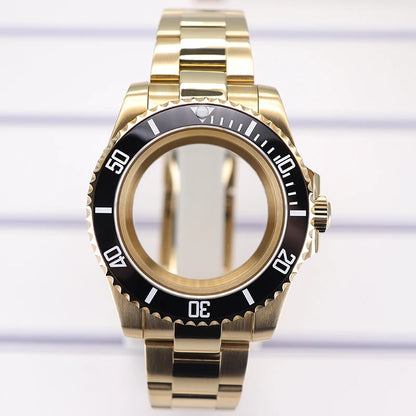 40mm Diving Watch Case Set Sapphire For NH35 NH36 NH34/38 SUB Miyota8215 Eta2824
