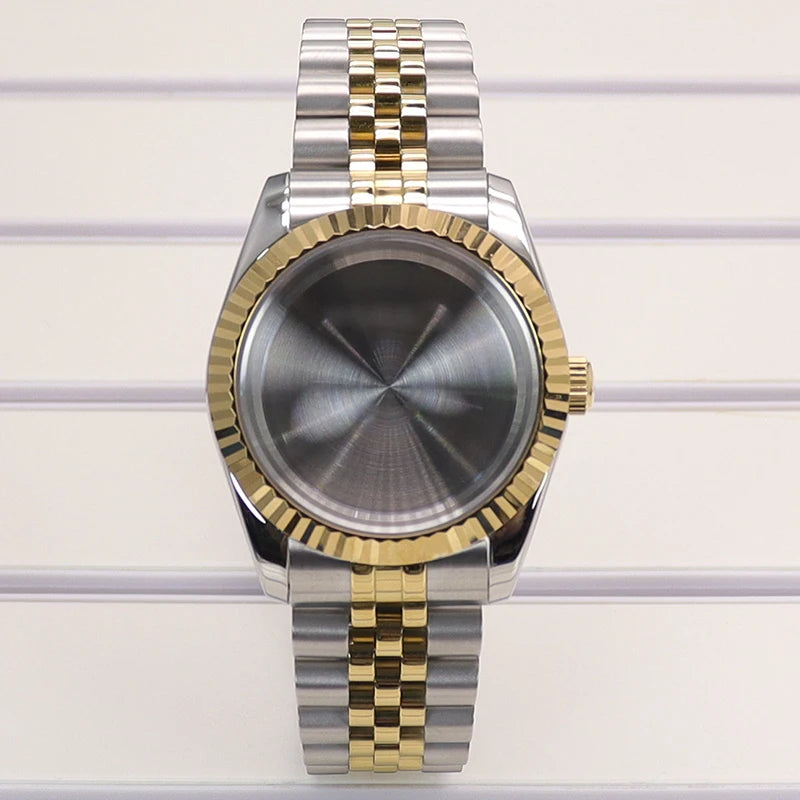 36mm/39mm Fluted Watch Case Sapphire Glass For NH35 NH36 NH38 Miyota 8215 8205
