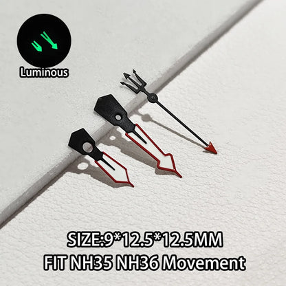 Watch Hands Luminous Suitable For NH35 NH36 Movement Personalized Second Hand