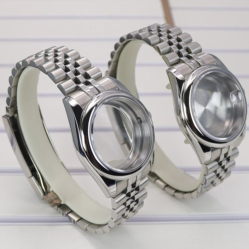 36/39mm Watch Case For NH35 NH36 NH38 Miyota 8215 Case Sapphire Glass Oyster