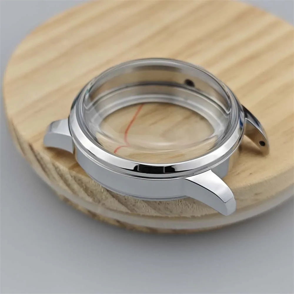 33/39.5mm Watch Case Strap for NH35 NH36 Modified 316L Steel Case Watchband