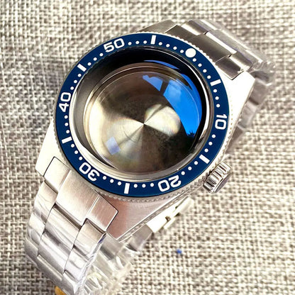 40mm Sapphire Glass Watch Case Fit NH34 NH35 NH36 ETA 2824 300M Water Resistance