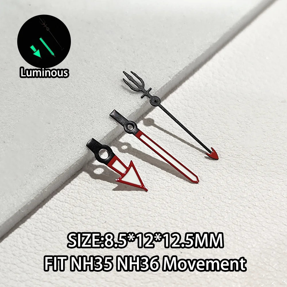 Watch Hands Luminous Suitable For NH35 NH36 Movement Personalized Second Hand