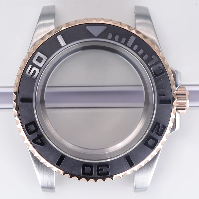 40mm Diver Watch Case For 4R NH35/36 NH38 NH70 Miyota8215 Eta2824 Sapphire Glass