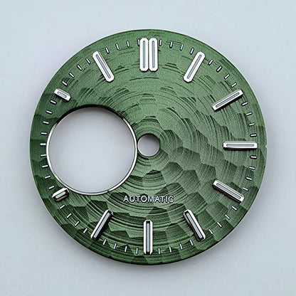 Modified 28.5mm Multicolor Watch Dial Green with Luminous for NH38 Movement