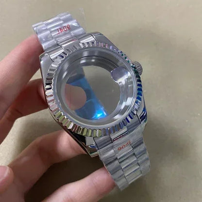 36mm/39mm Stainless Steel Watch Case Set with Calendar Window for NH35/36