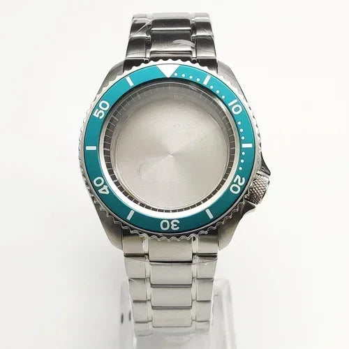 42mm Watch Case+ Strap Set SKX007 Case with Chapter Ring Sapphire for NH35 NH36