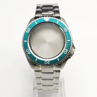 42mm Watch Case+ Strap Set SKX007 Case with Chapter Ring Sapphire for NH35 NH36