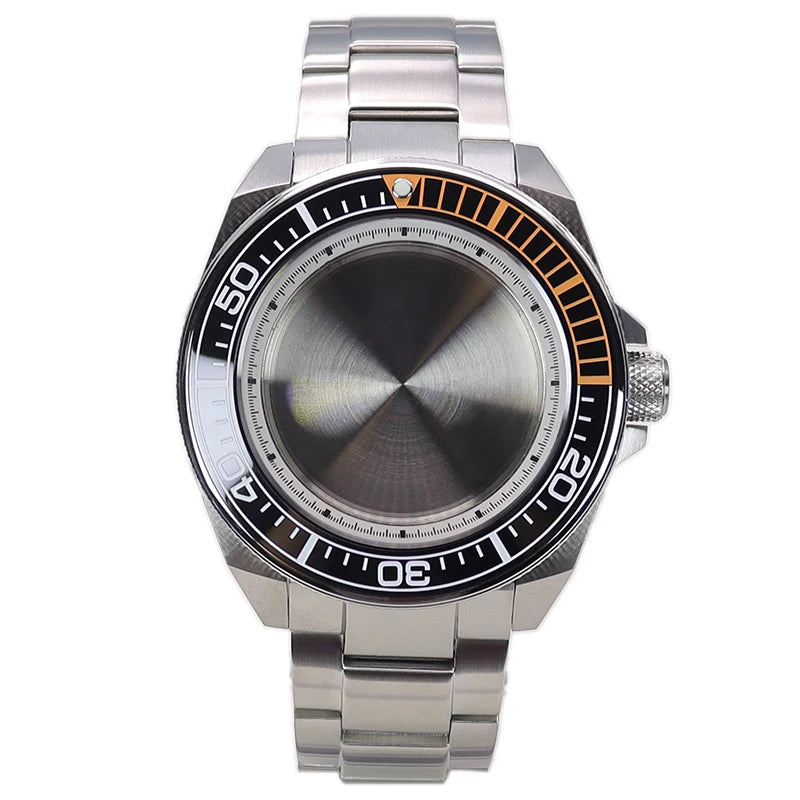 43.8mm Steel Watch Cases  For NH35 NH36 NH34 NH38 4R36 Modified Samurai Diving