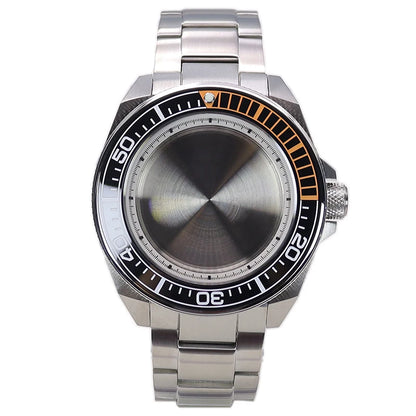 43.8mm Watch Case Sapphire Glass For NH35/36/38/34/70 Modified Samurai Diving