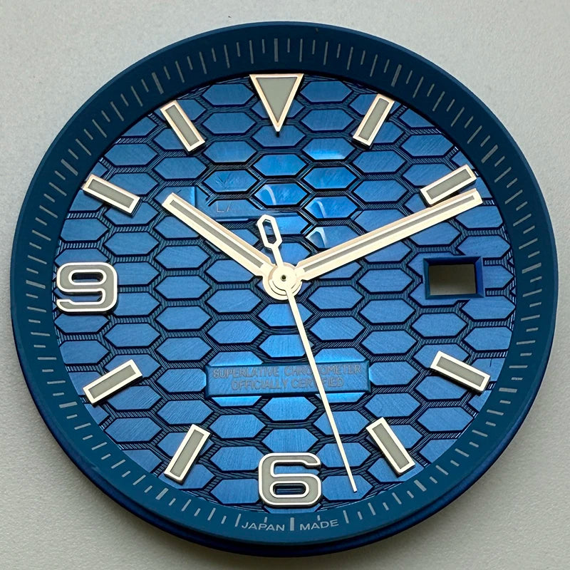 39.5mm Land-Dwellwe RG Case+Strap Sapphire Glass Luminou 33.8mm Dial Fit NH35