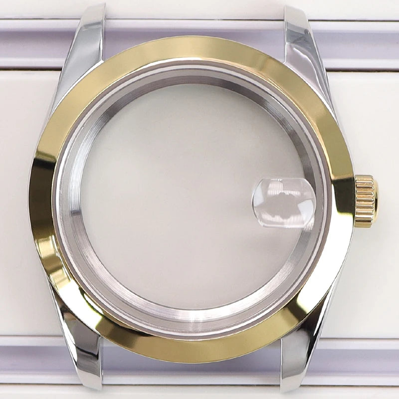 36/39mm Case Bevel Edge Bezel Sapphire For NH35 NH36 NH34 NH38 4R36 Miyota 8215