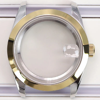 36/39mm Case Bevel Edge Bezel Sapphire For NH35 NH36 NH34 NH38 4R36 Miyota 8215