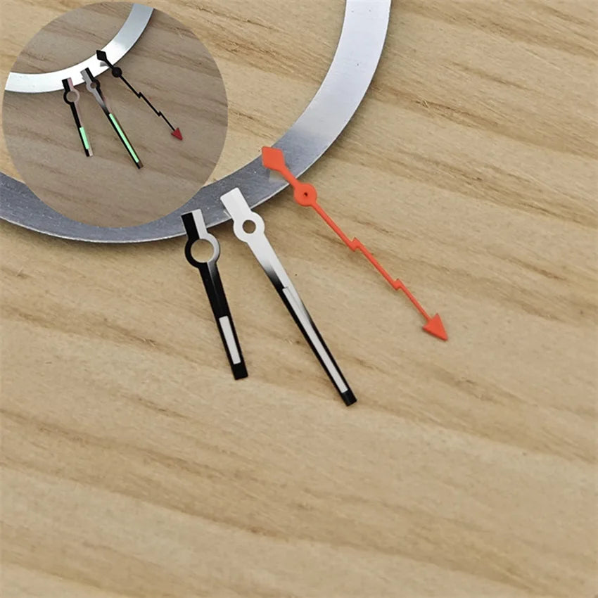 13mm Watch Hands Green Luminous for NH34 NH35 NH36 4R35 4R36 Mechanical Movement