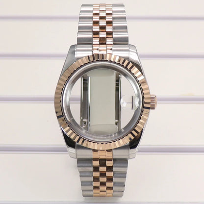 36/39mm Watch Cases Set Sapphire Glass For NH35 NH36 NH34 NH70 8215 Datejust